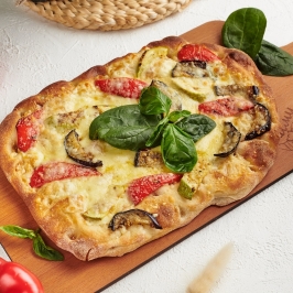 Пицца вегетарианская с овощами гриль  - Ресторан Мамуля в аэропорту Кольцово. Терминал А.   